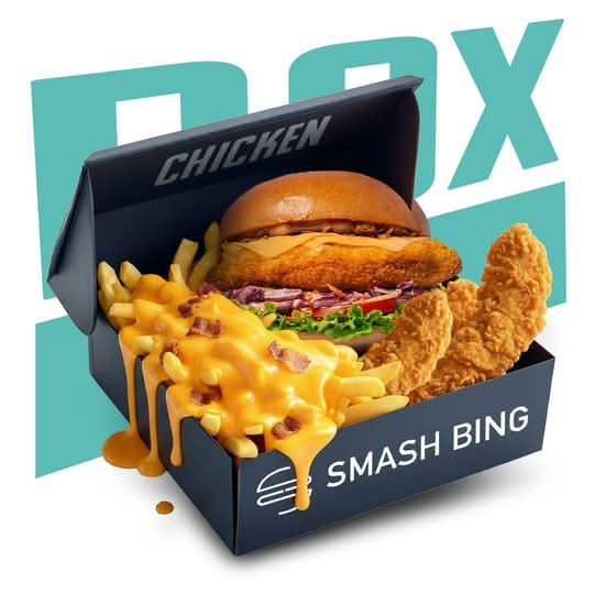Bing Box — Box burger, frites et tenders Smash Bing
